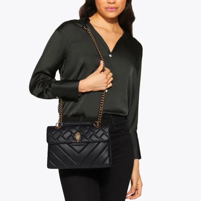 Kurt Geiger Shoulder Bags Leather Kensington Bag Black 8211 Women