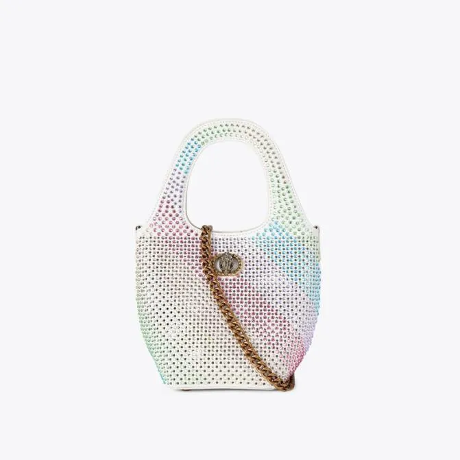 Kurt Geiger Shoulder Bags Small Chelsea Crystal Bag Bone Combination 8211 Women Kurt Geiger Shoulder Bags Small Chelsea Crystal Bag Bone Combination 8211 Women