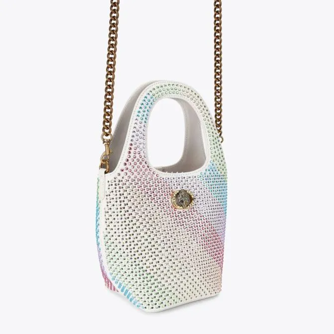 Kurt Geiger Shoulder Bags Small Chelsea Crystal Bag Bone Combination 8211 Women