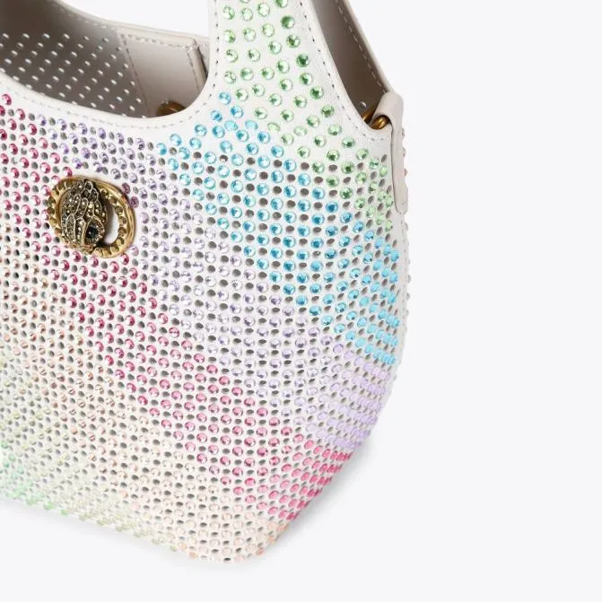 Kurt Geiger Shoulder Bags Small Chelsea Crystal Bag Bone Combination 8211 Women