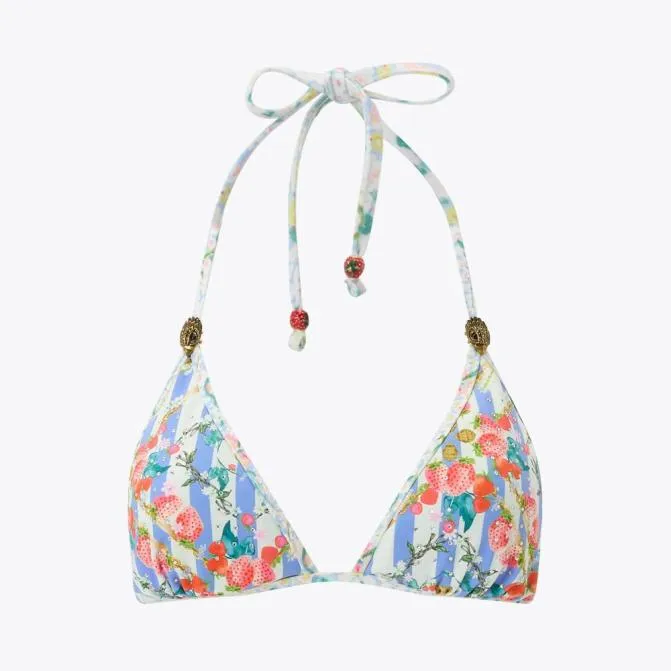 Kurt Geiger Swim Kensington Bikini Top Mid Blue 8211 Women