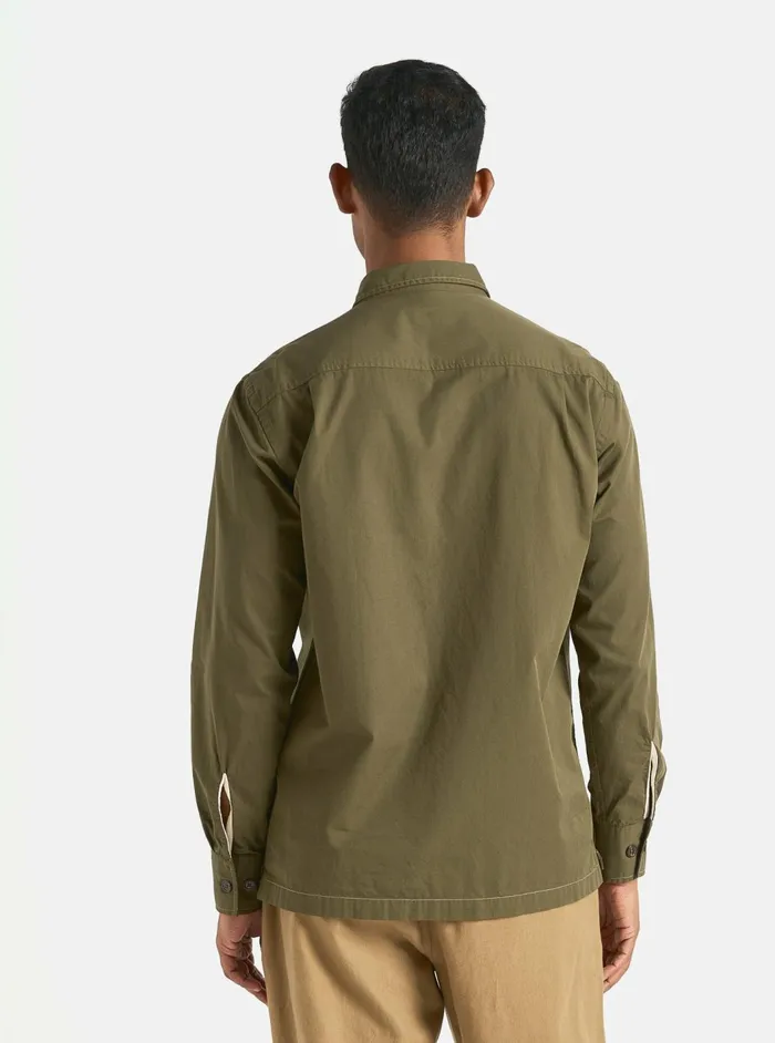 LS Utility Shirt In Olive Military Shirting Men Universal Works Shirts