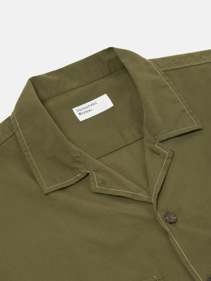 LS Utility Shirt In Olive Military Shirting Men Universal Works Shirts