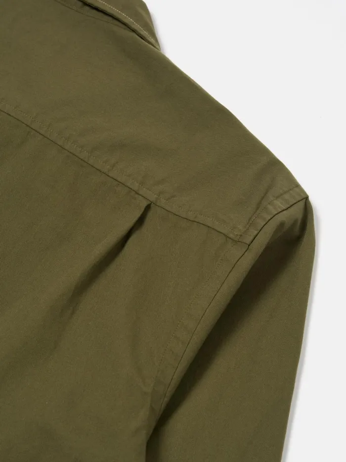 LS Utility Shirt In Olive Military Shirting Men Universal Works Shirts