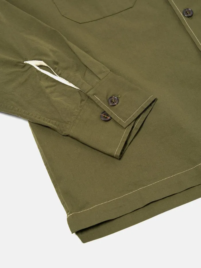 LS Utility Shirt In Olive Military Shirting Men Universal Works Shirts