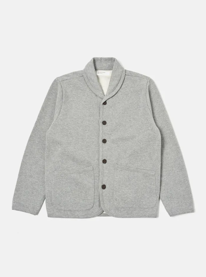 Lancaster Jacket In Grey Marl Recycled Cotton Blend Je Men Universal Works Sweatshirts