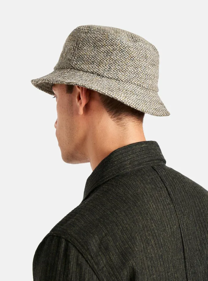 Lewis Hat In Olive Harris Tweed Weave Men Universal Works Hats