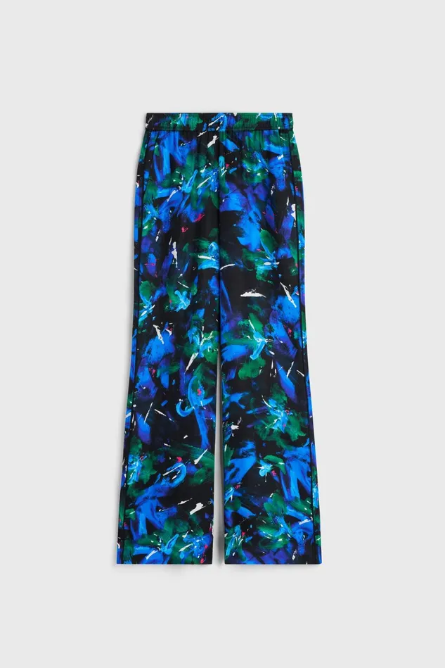 Livia Floral Pants Black Cobalt Women Rodebjer Sets and Suits