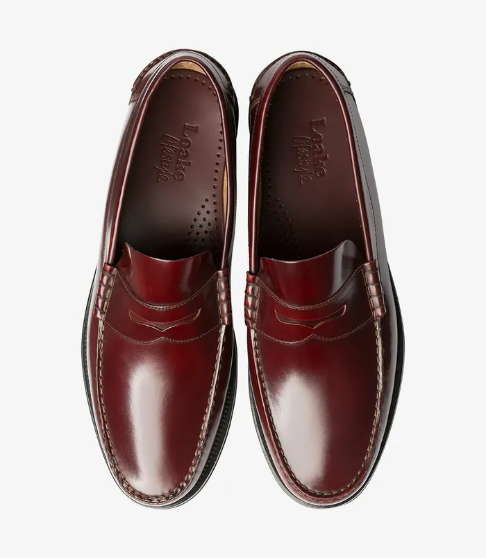 Loafers Loake Men Princeton Burgundy Loafers Loake Men Princeton Burgundy