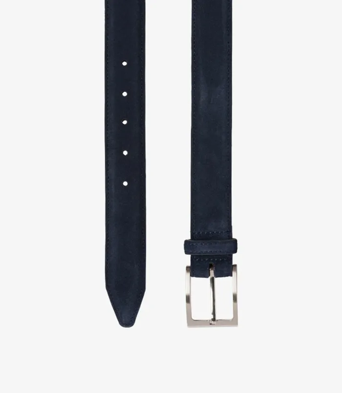 Loake Casual Belts Men William Belt Navy Suede