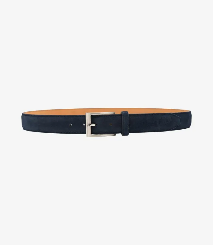 Loake Casual Belts Men William Belt Navy Suede Loake Casual Belts Men William Belt Navy Suede