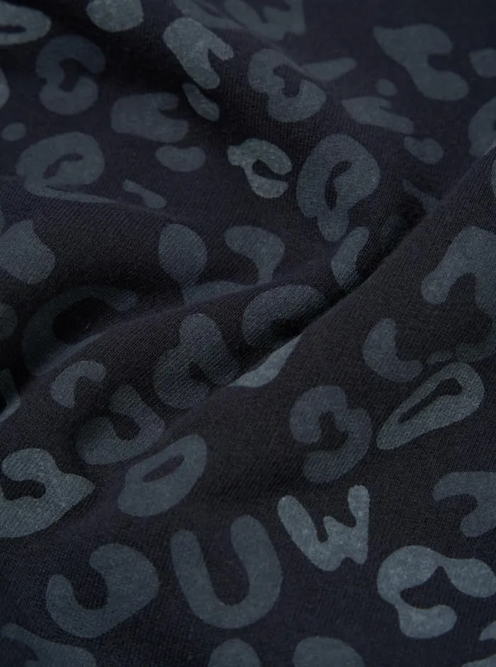 Loose Sweatshirt In Navy Leopard Brush Back Men Universal Works Sweatshirts