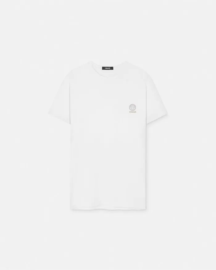 Loungewear and Pajamas Men Versace Medusa Undershirt White
