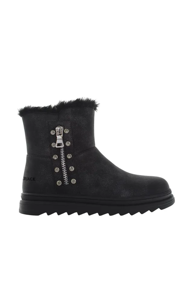 Lumberjack Shoes Girls ANKLE BOOT WITH FUR LININ BLACK Girl 776 Black