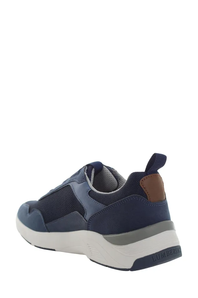 Lumberjack SNEAKERS Men TRAVIS II SMI5012001 NAVY BLUE Man Sport Shoes Blue