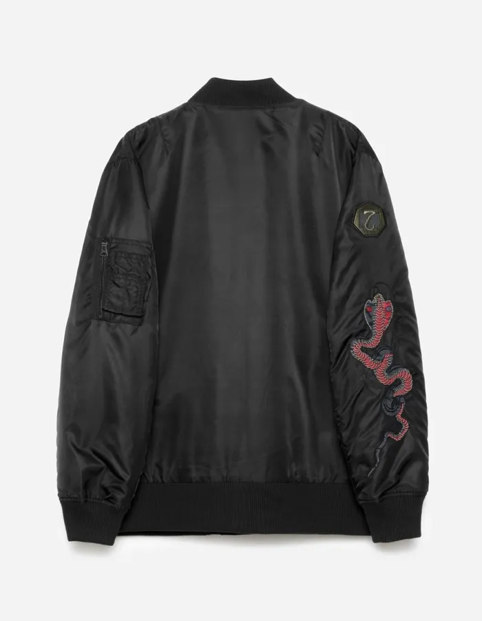 Maharishi Jackets 6006 Year Of The Snake MA1 Kimono Black 8211 Men