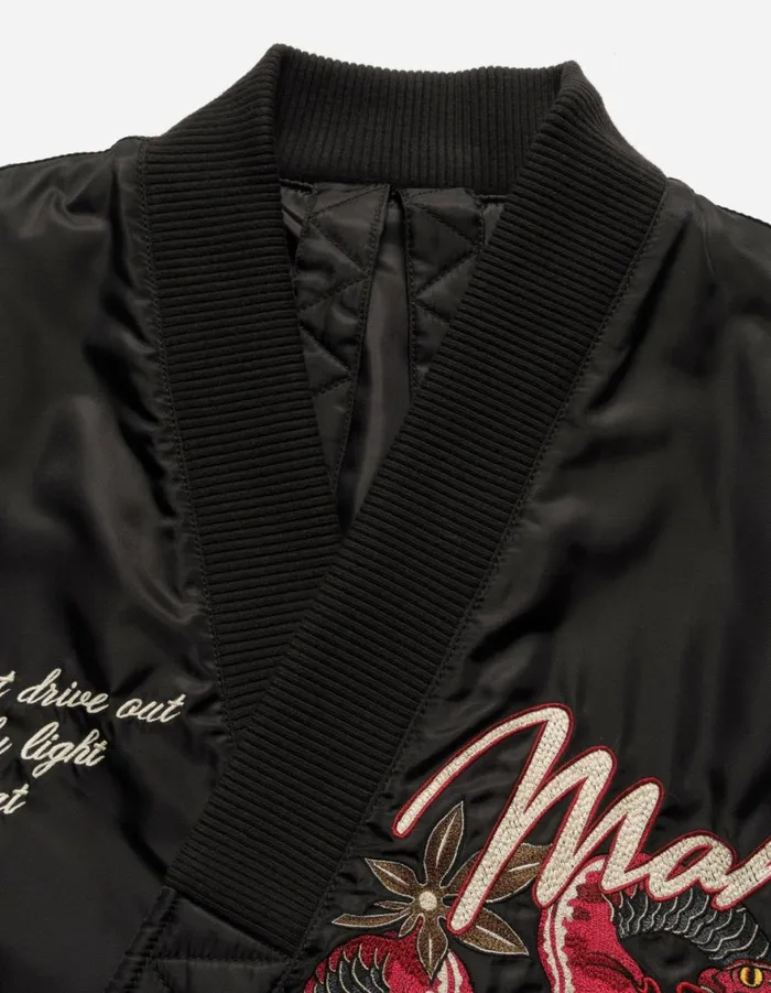 Maharishi Jackets 6006 Year Of The Snake MA1 Kimono Black 8211 Men