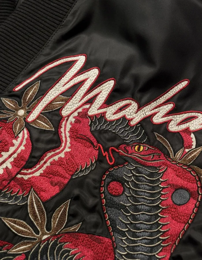 Maharishi Jackets 6006 Year Of The Snake MA1 Kimono Black 8211 Men