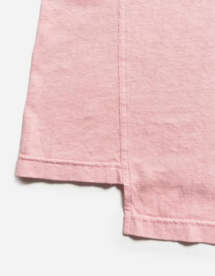 Maharishi Short Sleeve TShirts 6000 Monk Organic Hemp TShirt Pink 8211 Men