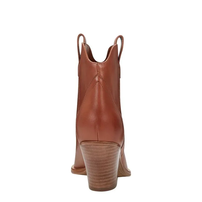 Marc Fisher Booties Women Marlie Western Bootie Natural Leather