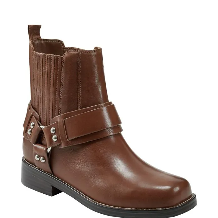 Marc Fisher Booties Women Mizzie Harness Bootie Brown
