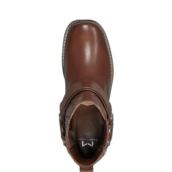 Marc Fisher Booties Women Mizzie Harness Bootie Brown