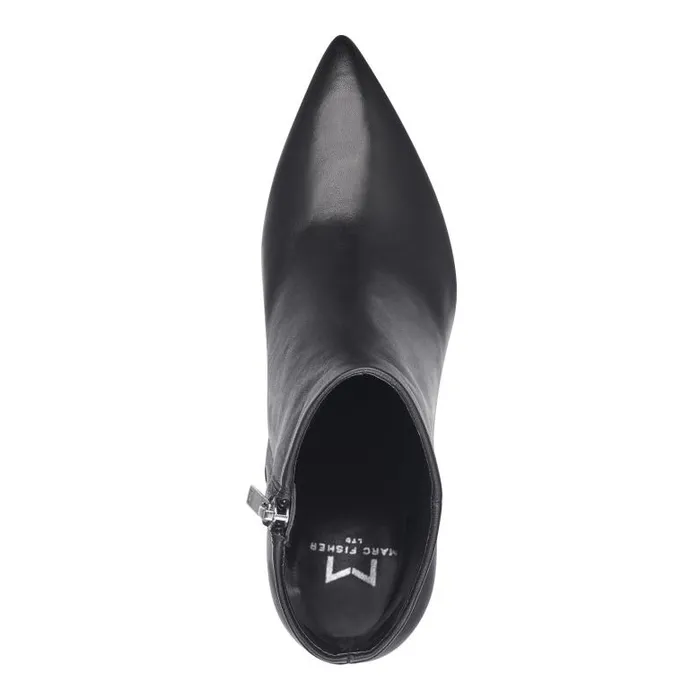 Marc Fisher Boots and Booties Women Jarli Pointy Ankle Bootie Black Leather