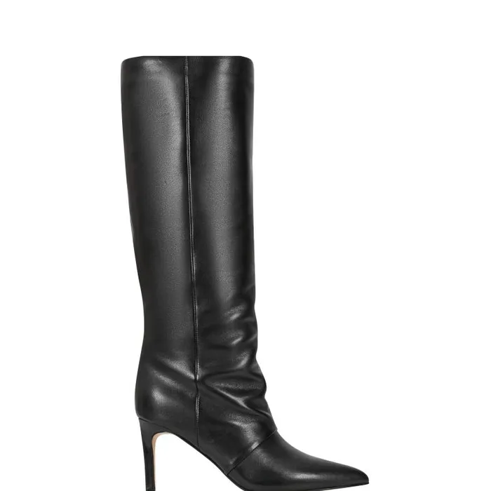 Marc Fisher Boots and Booties Women Narysa Dress Boot Black Leather