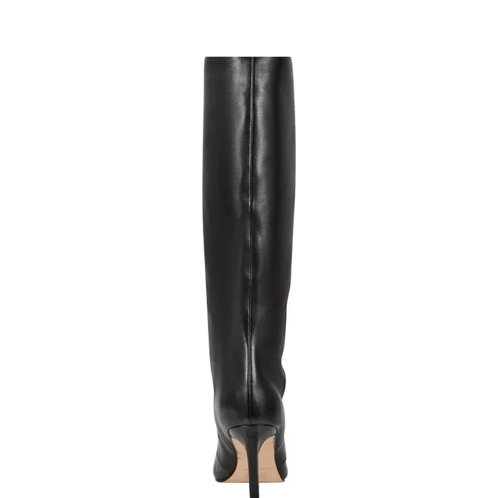 Marc Fisher Boots and Booties Women Narysa Dress Boot Black Leather