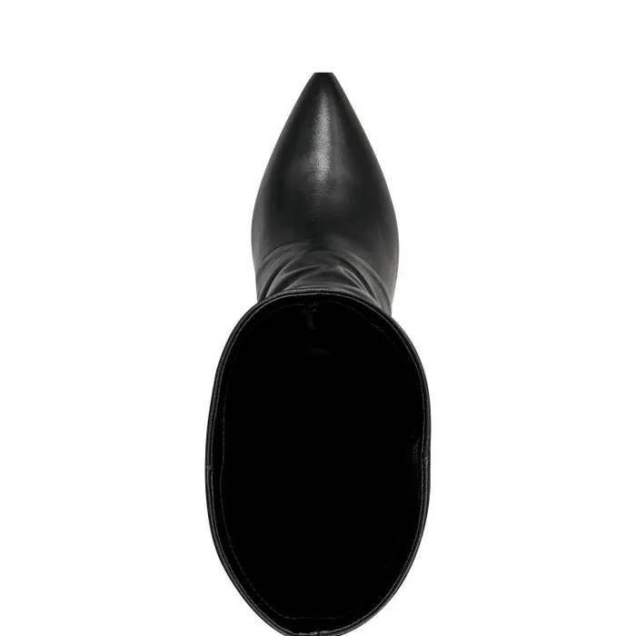 Marc Fisher Boots and Booties Women Narysa Dress Boot Black Leather