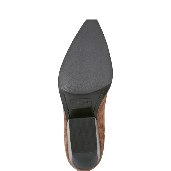 Marc Fisher Boots and Booties Women Pryce Western Bootie Natural Suede