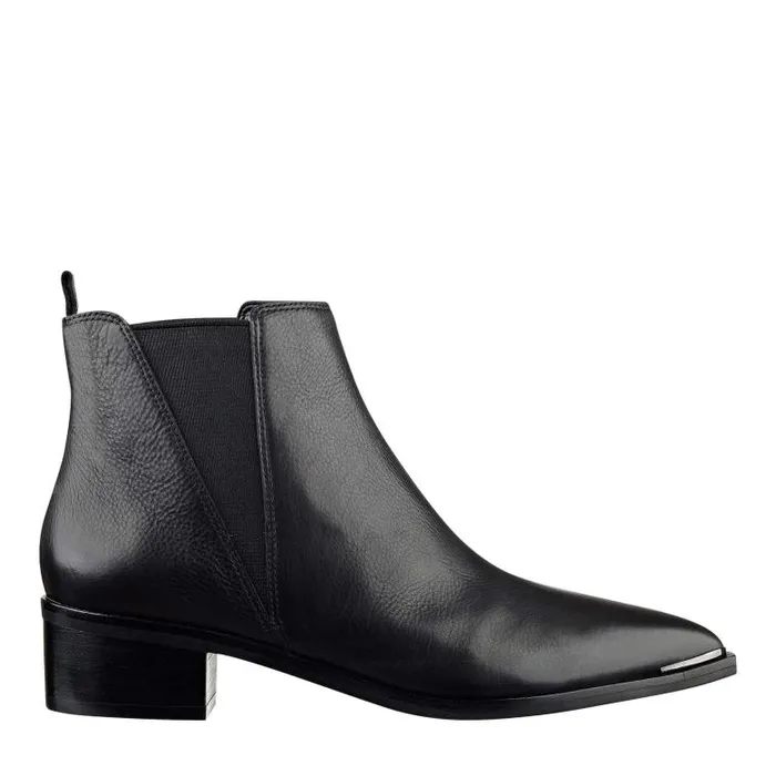 Marc Fisher Boots and Booties Women Yale Pointy Toe Chelsea Bootie Black Leather