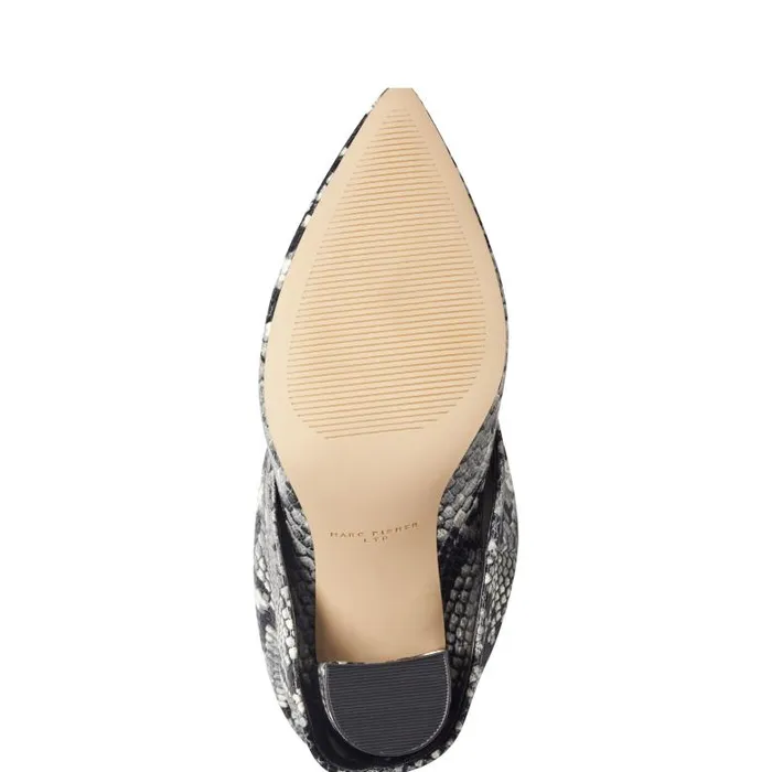 Marc Fisher Boots Women Lalita Foldover Dress Boot Snake Print
