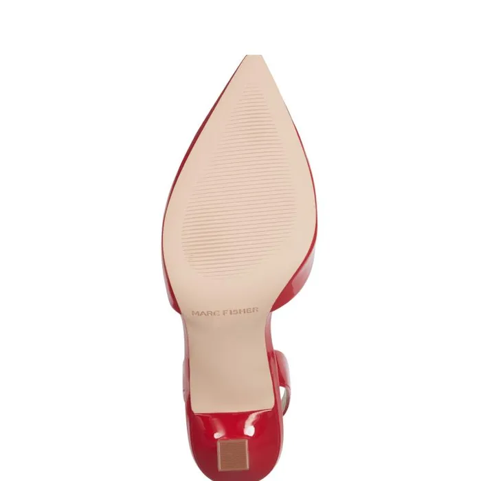 Marc Fisher Heels and Pumps Women Hadya Slingback Pump Medium Red Patent