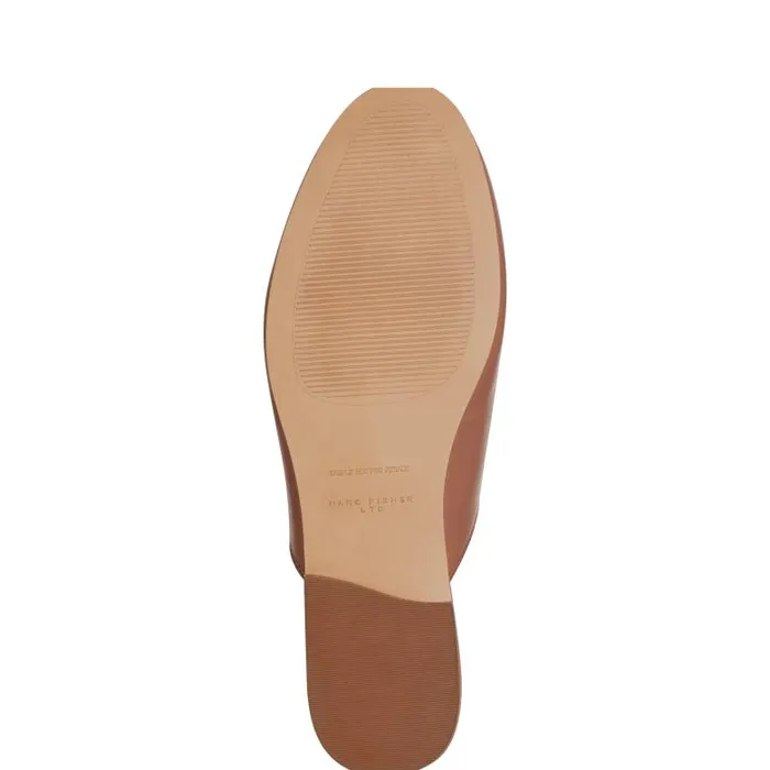 Marc Fisher Loafers and Flats Women Butler Loafer Mule Brown Leather