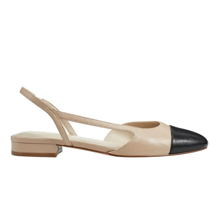 Marc Fisher Loafers and Flats Women Dela Closed Toe Slingback Dress Flat Light Natural Marc Fisher Loafers and Flats Women Dela Closed Toe Slingback Dress Flat Light Natural