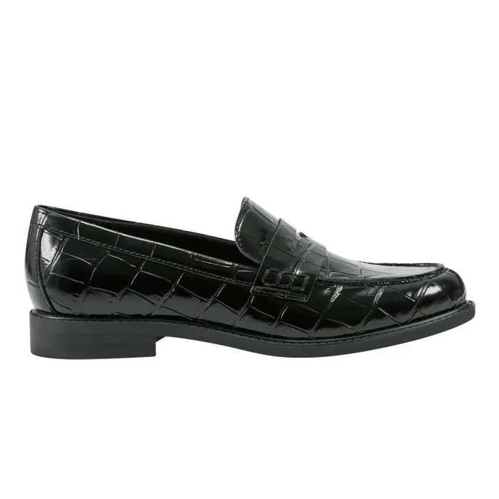 Marc Fisher Loafers and Flats Women Ilithia Loafer Black Croco