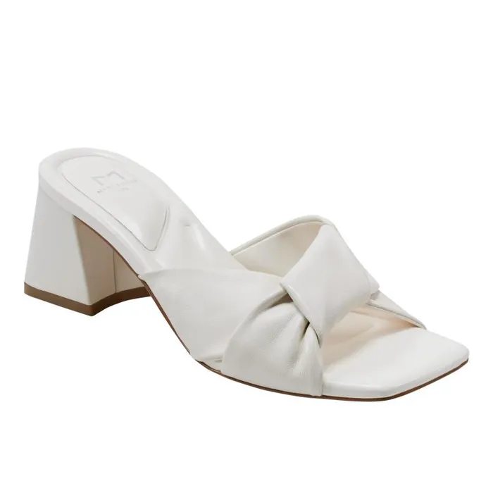 Marc Fisher Sandals Women Calia Block Heel Sandal Ivory