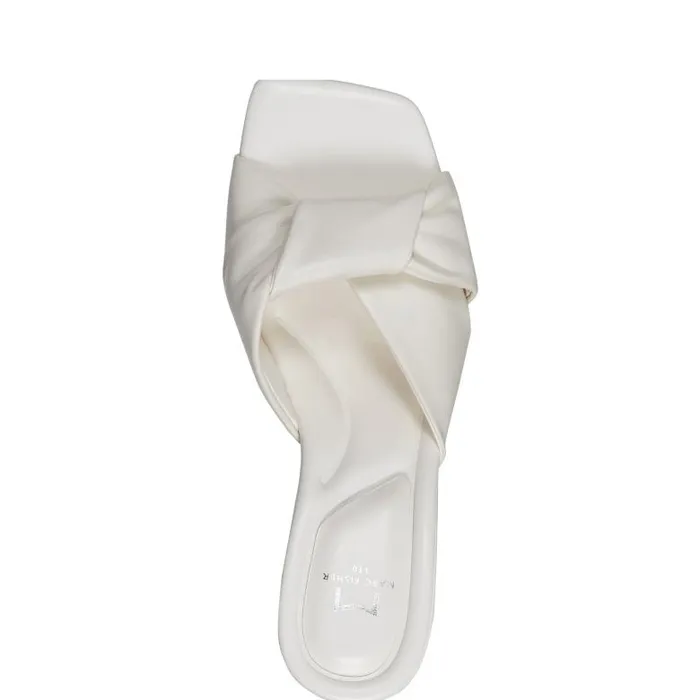 Marc Fisher Sandals Women Calia Block Heel Sandal Ivory