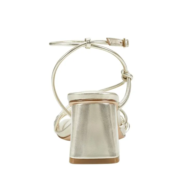 Marc Fisher Sandals Women Meggiane Block Heel Sandal Platino