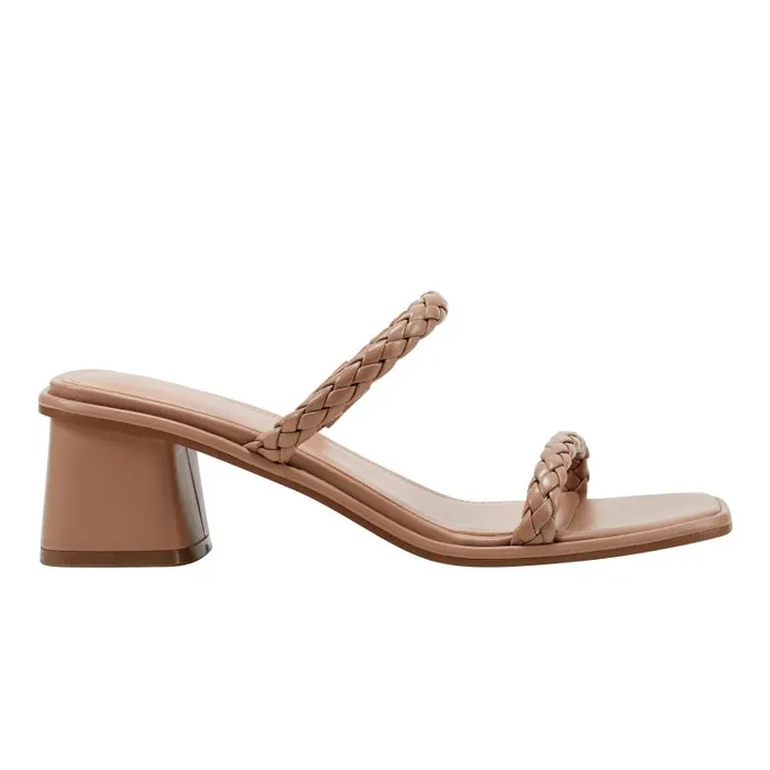 Marc Fisher Sandals Women Thoral Block Heel Sandal Light Natural