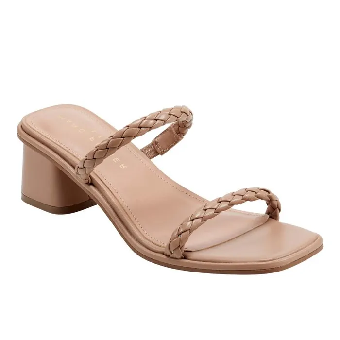 Marc Fisher Sandals Women Thoral Block Heel Sandal Light Natural