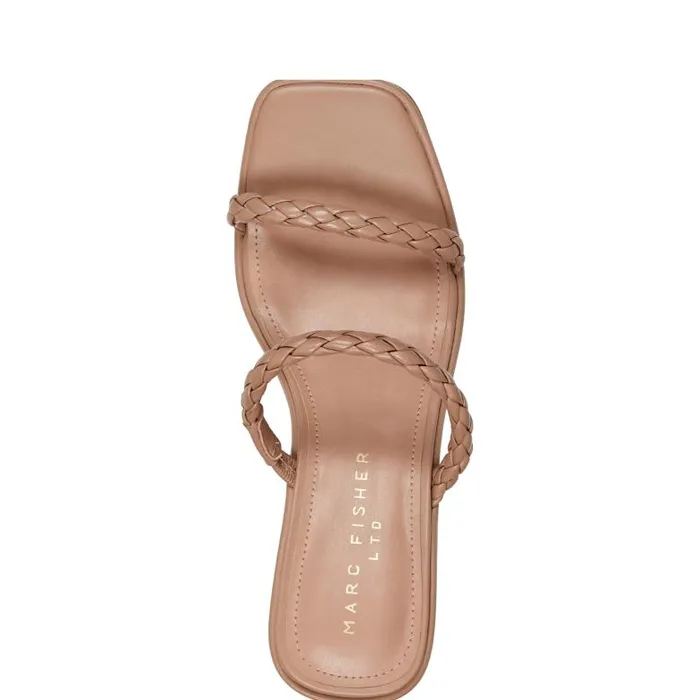 Marc Fisher Sandals Women Thoral Block Heel Sandal Light Natural