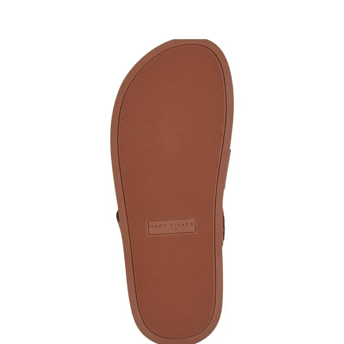 Marc Fisher Sandals Women Verity Flat Footbed Sandal Brown