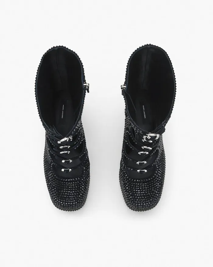 Marc Jacobs Boots The Rhinestone Kiki KneeHigh Boot Blackblack 8211 Women