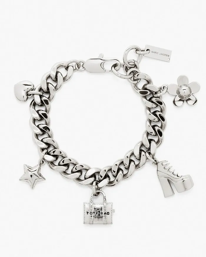 Marc Jacobs Bracelets The Mini Icon Charm Bracelet Light Antique Silver 8211 Women Marc Jacobs Bracelets The Mini Icon Charm Bracelet Light Antique Silver 8211 Women