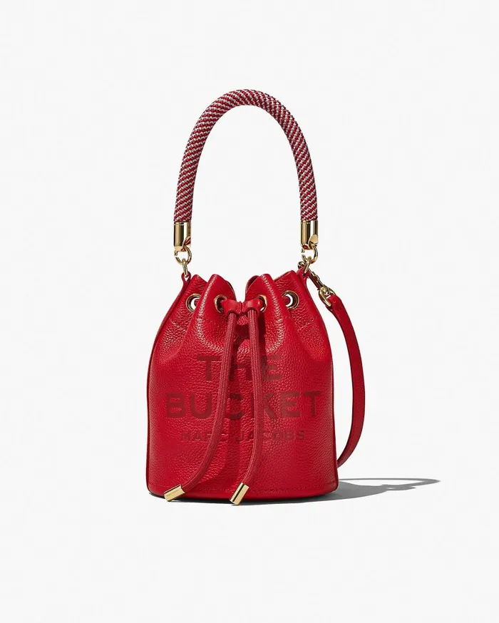 Marc Jacobs Bucket Bags The Leather Bucket Bag True Red 8211 Women