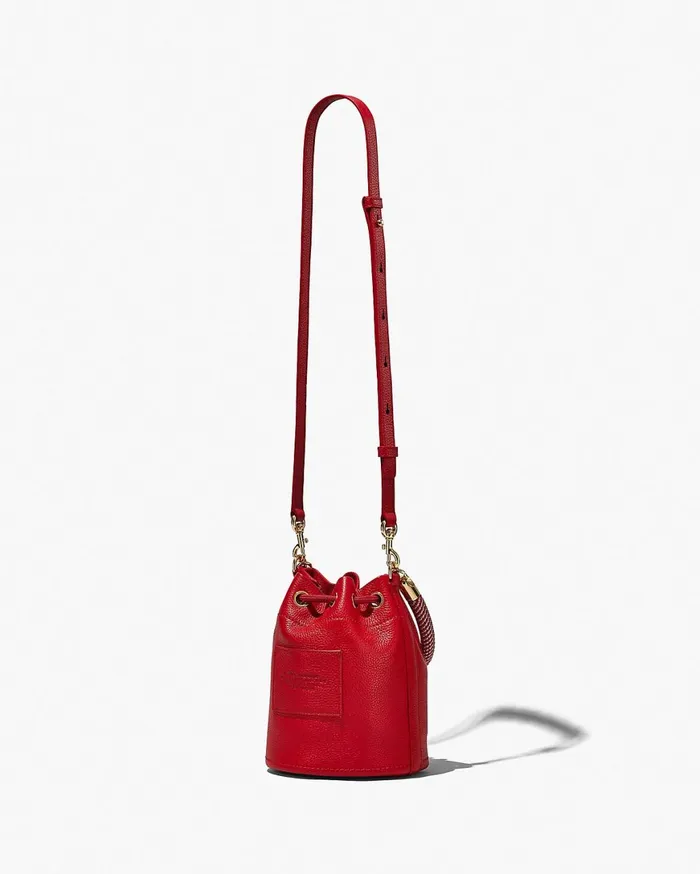 Marc Jacobs Bucket Bags The Leather Bucket Bag True Red 8211 Women