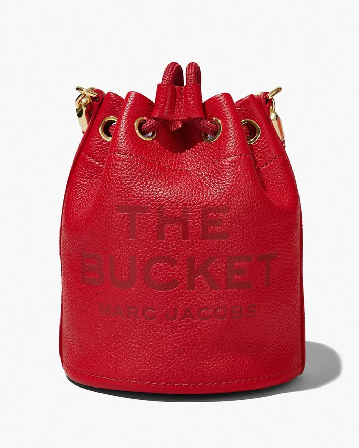 Marc Jacobs Bucket Bags The Leather Bucket Bag True Red 8211 Women