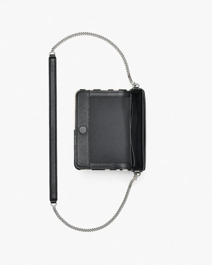 Marc Jacobs Crossbody Bags The Zebra Leather Chain Mini Bag Blackwhite 8211 Women